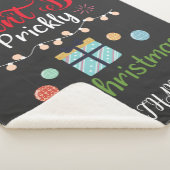 Don't Be Prickly - Personalized Funny Christmas Sherpadecke (3/4)