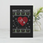 Dont be Tachy Doctor Ugly Weihnachts-Sweater-Gesch Einladung (Stehend Vorderseite)