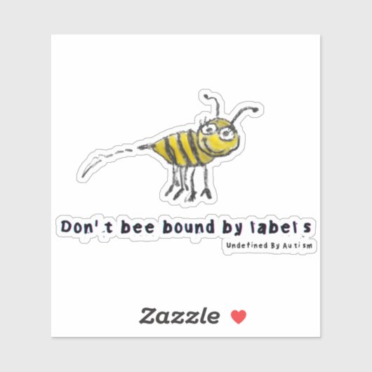 Don't Bee Bound Vinyl Stickers - Fun & Whimsical Aufkleber (Blatt)