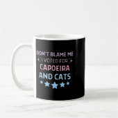 Don't Blame Me I Voted For Caeira And Cats Men Wom Kaffeetasse (Links)