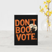 Don't Boo Vote Halloween Kostümjungen Männer Kinde Karte (Gelbe Blume)
