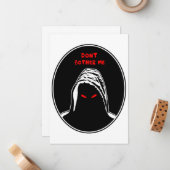 Dont bother me concept illustration mitteilungskarte (Vorderseite/Rückseite Beispiel)