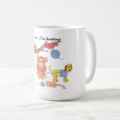 Don't Bother Me - I'm Knitting Kaffeetasse (VorderseiteRechts)