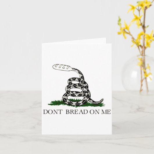 Dont Bread On Me  Karte (Gelbe Blume)