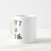 Don't Bug Me Funny Introvert Quote Saying Meme Kaffeetasse (Vorderseite Links)