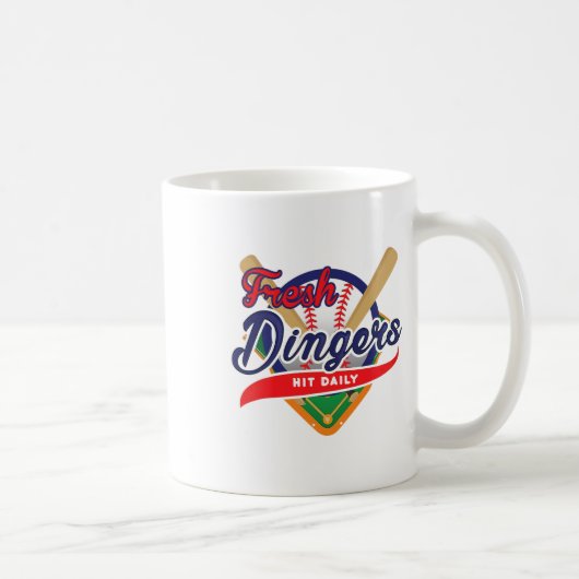 Don't Bunt Fresh Dingers Funny Bysebyll Softby Kaffeetasse (Rechts)