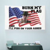 Don't burn my flag  banner (Messe)