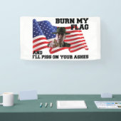 Don't burn my flag banner (Messe)