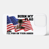 Don't burn my flag  Case-Mate iPhone hülle (Rückseite (Horizontal))