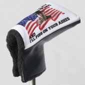 Don't burn my flag golf headcover (3/4 Vorderseite)