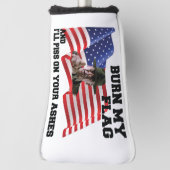 Don't burn my flag golf headcover (Rotieren 90)