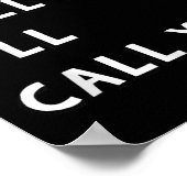 Don't Call Me I'll Call You Funny Quote Gift Poster (Ecke)