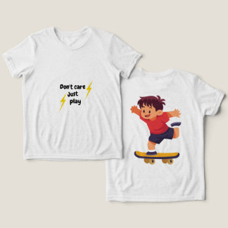 Don't Care Just Play – Black Kids ShirtT-Shirt Tri-Blend Shirt