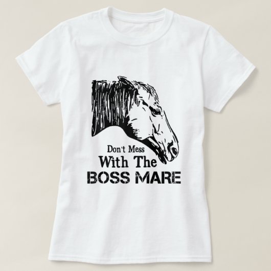 Dont Chaos mit dem Boss Mare Shirt Raglan Baseball (Design vorne)