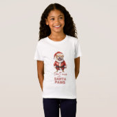 'Don't chess with Santa Paws' niedliches Hundeschl T-Shirt (Vorne ganz)