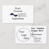 Dont Convert Visitenkarte (Vorne/Hinten)