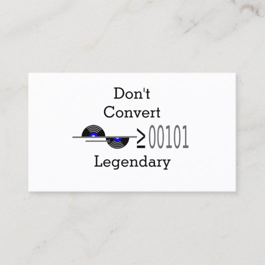 Dont Convert Visitenkarte (Vorderseite)