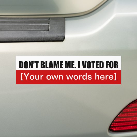 Dont-Debt-me-i-vote-for-Template-02 Autoaufkleber (Auf Auto)
