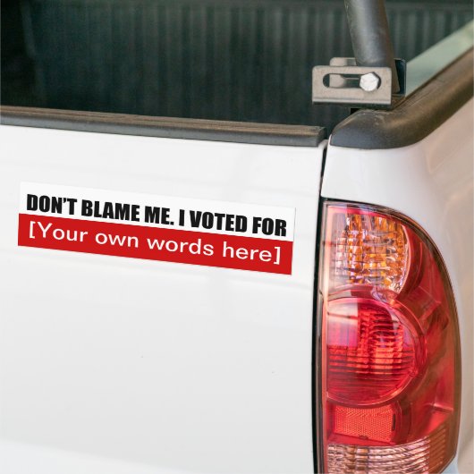 Dont-Debt-me-i-vote-for-Template-02 Autoaufkleber (Auf Lkw)