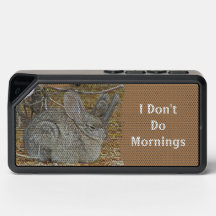 Don't Do Mornings Müred Wild Rabbit Sleeping Bunny