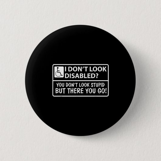 Don't Don' Look Disabled Don' Look Button (Vorderseite)