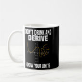 Dont Drink And Derive And Know Your Limit  Kaffeetasse (Links)