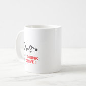 Don't Drink And Drive! Funny Wheelchair Drinking Kaffeetasse (Vorderseite Links)