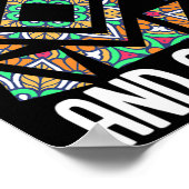 Dont Drink And Quilt Quilting Knitting Sewing Cro Poster (Ecke)