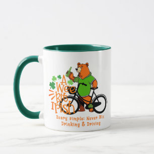 Don't Drink & Drive St. Patrick's Day Irish Bear Tasse