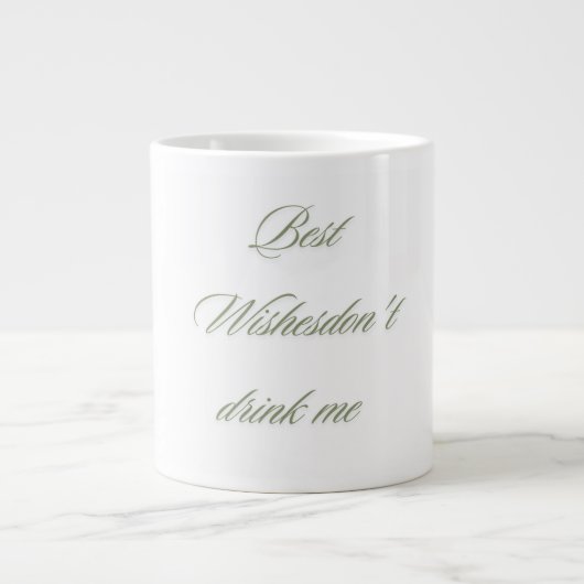 Don't Drink Jumbo-Tasse (Vorderseite)