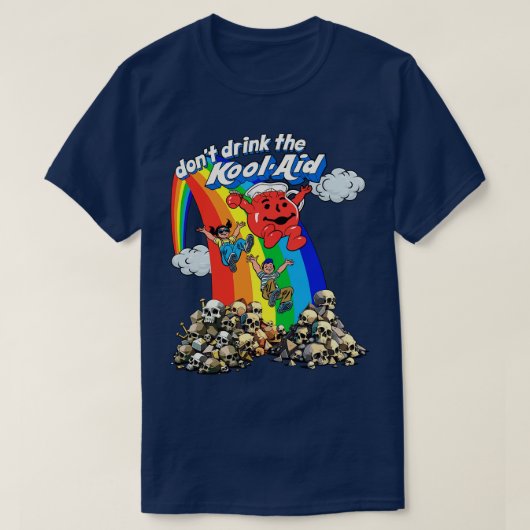Dont Drink The KoolAid Retro Psychedelic Design 1 T-Shirt (Design vorne)