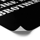 Dont Drive Like My Brother Poster (Ecke)