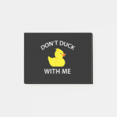 Dont Duck mit mir Funny Rubber Duck Post-it Klebezettel (Vorderseite)