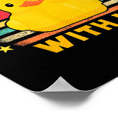 Don't Duck With Me - Cute Rubber Duck Funny Duck Poster (Ecke)