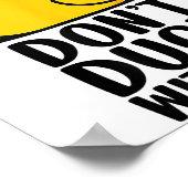 Dont Duck with me , Rubber Ducky Funny Meme Cool D Poster (Ecke)
