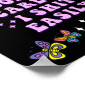 Don't E Me I Easily Funny Sarcastic Quote Men Wome Poster (Ecke)