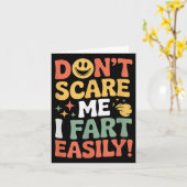 Don't E Me I Fart Easily Funny Cute Design Quote  Karte (Gelbe Blume)