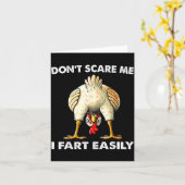 Don't E Me I Fart Easily Funny Sarcasm Humor Chick Karte (Gelbe Blume)