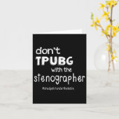Dont F mit dem Stenographen Karte (Gelbe Blume)