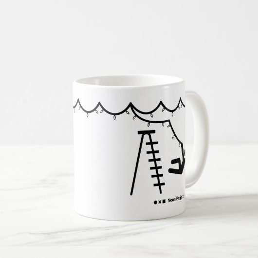 Don't Fa-la-Off der Ladder-Tasse Kaffeetasse (VorderseiteRechts)