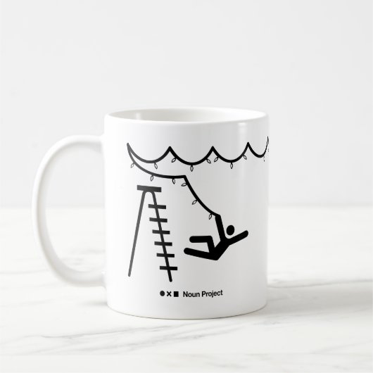 Don't Fa-la-Off der Ladder-Tasse Kaffeetasse (Links)