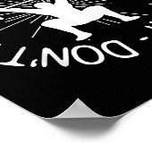 Dont Far Funny Fitness Gym Gift Poster (Ecke)