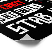 Don't Flirt With Me, My Girl Is A Crazy Nurse...  Poster (Ecke)