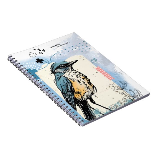 Don't Follow. Just be yourself | Notebook Journal Notizblock (Rechte Seite)