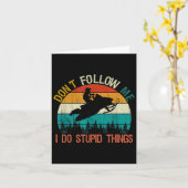 Don't Follow Me I Do Stud Thing Snowmobile Motor S Karte (Gelbe Blume)
