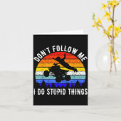 Dont Follow Me I Do Stud Things Four Wheeler Atv Q Karte (Gelbe Blume)