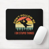 Dont Follow Me I Do Stud Things Snowboarding Mousepad (Mit Mouse)
