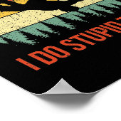 Dont Follow Me I Do Stud Things Snowboarding Poster (Ecke)