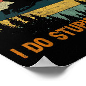 Don't Follow Me I Do Stud Things-snowmobile Motor Poster (Ecke)
