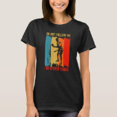 Dont Follow Me I Do Stupid Things Table Tennis Pin T-Shirt (Vorderseite)